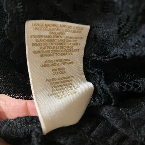 Free People Black Lace Top - Picture 7 of 7